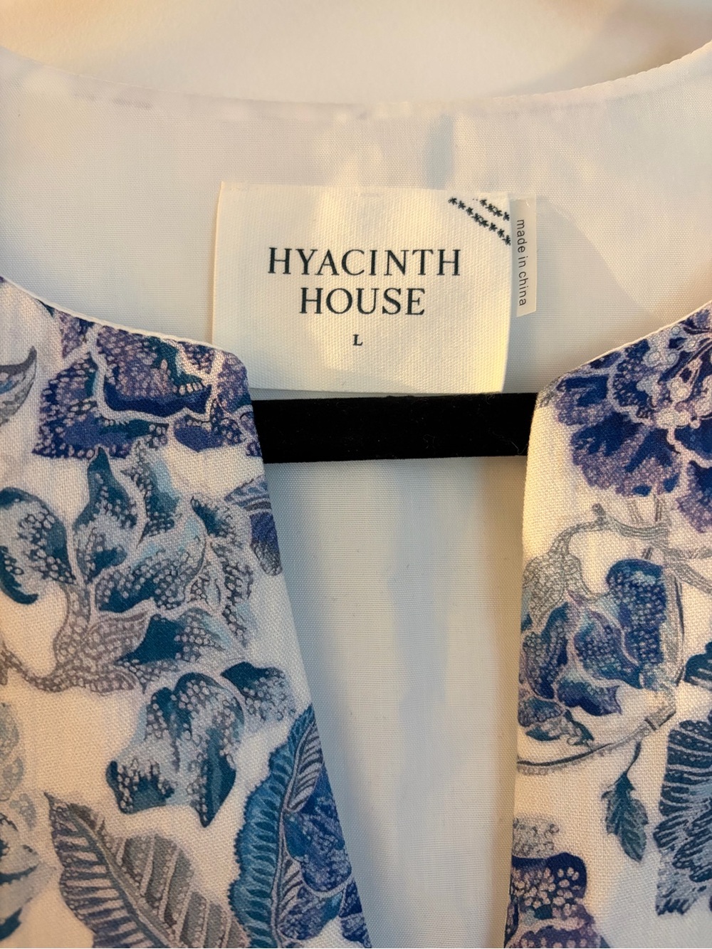 NWT Tuckernuck Steel Blue Floral Brody Midi Dress Coastal Nantucket Preppy Sz L - Picture 4 of 8
